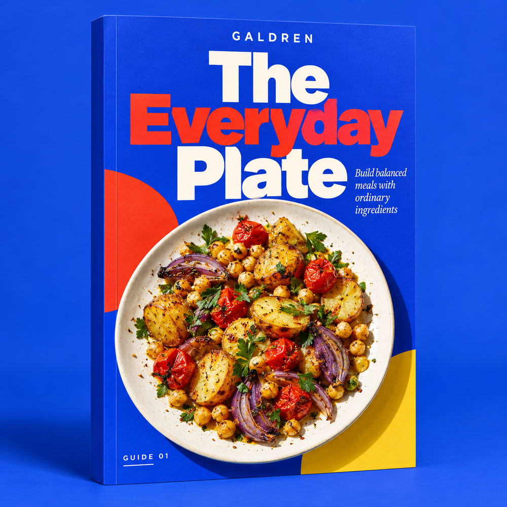 The Everyday Plate &mdash; cover design preview.